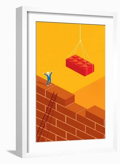 The Last Brick-Nick Diggory-Framed Giclee Print