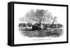 The Last Broadside of the Varuna, 1862-null-Framed Stretched Canvas