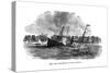 The Last Broadside of the Varuna, 1862-null-Stretched Canvas