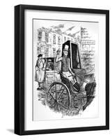The Last Cab Driver, and the First Omnibus Cad, C1900-George Cruikshank-Framed Giclee Print