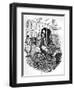 The Last Cab Driver, and the First Omnibus Cad, C1900-George Cruikshank-Framed Premium Giclee Print