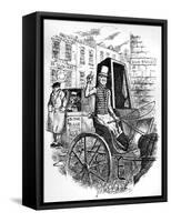 The Last Cab Driver, and the First Omnibus Cad, C1900-George Cruikshank-Framed Stretched Canvas