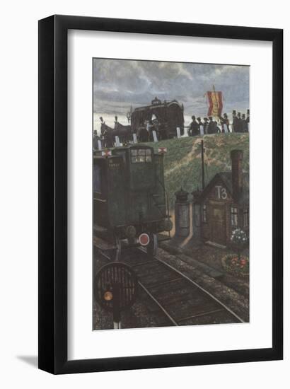 The Last Coach-Hans Baluschek-Framed Art Print