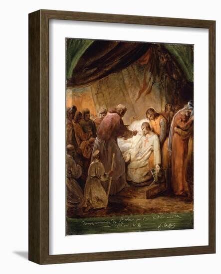 The Last Communion of Saint Louis, 1823-Ary Scheffer-Framed Giclee Print