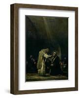 The Last Communion of St. Joseph Calasanz (1556-1648) circa 1819-Francisco de Goya-Framed Giclee Print