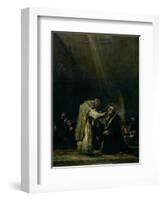 The Last Communion of St. Joseph Calasanz (1556-1648) circa 1819-Francisco de Goya-Framed Giclee Print