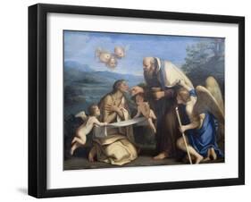 The Last Communion of St. Mary of Egypt-Marcantonio Franceschini-Framed Art Print