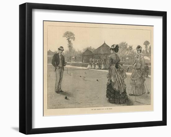 The Last Croquet Game of the Season-null-Framed Giclee Print