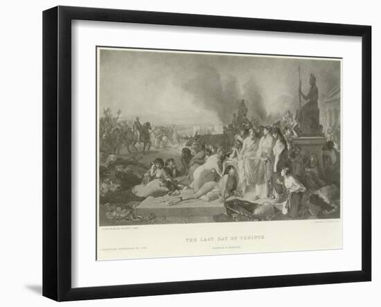 The Last Day of Corinth-Tony Robert-fleury-Framed Giclee Print