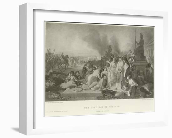 The Last Day of Corinth-Tony Robert-fleury-Framed Giclee Print