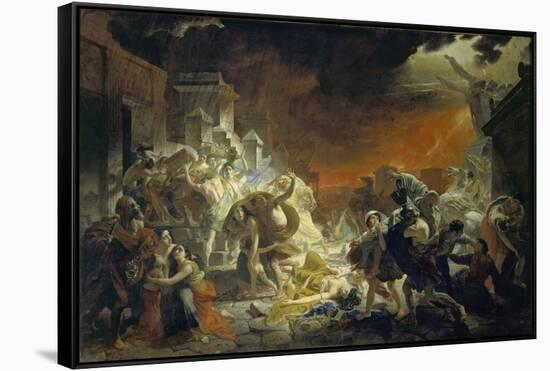 The Last Day of Pompeii, 1833-Karl Pavlovich Briullov-Framed Stretched Canvas