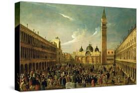 The Last Day of the Carnival, St. Mark's Square, Venice-Gabriele Bella-Stretched Canvas