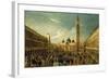 The Last Day of the Carnival, St. Mark's Square, Venice-Gabriele Bella-Framed Giclee Print