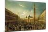 The Last Day of the Carnival, St. Mark's Square, Venice-Gabriele Bella-Mounted Giclee Print