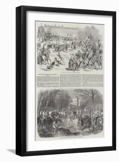 The Last Day's Hunt of the Season at Chantilly-null-Framed Giclee Print