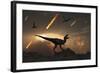 The Last Days of Dinosaurs During the Cretaceous Period-Stocktrek Images-Framed Art Print