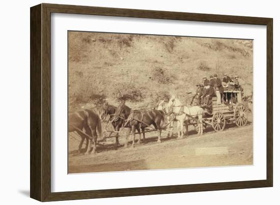 The Last Deadwood Coach-John C.H. Grabill-Framed Art Print