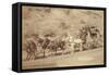 The Last Deadwood Coach-John C.H. Grabill-Framed Stretched Canvas