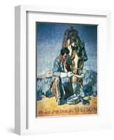 The Last Drop from His Stetson (Colour Litho)-American-Framed Premium Giclee Print