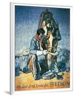 The Last Drop from His Stetson (Colour Litho)-American-Framed Premium Giclee Print