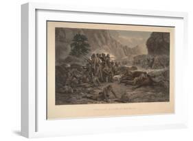 The Last Eleven at Maiwand, 1884-Frank Feller-Framed Giclee Print