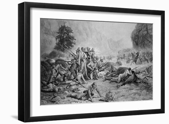 The Last Eleven at Maiwand-Frank Feller-Framed Giclee Print