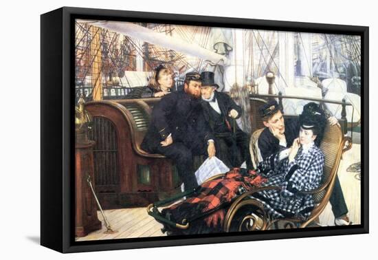 The Last Evening-James Tissot-Framed Stretched Canvas