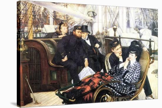 The Last Evening-James Tissot-Stretched Canvas