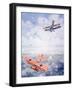 The Last Flight of Captain Baron Von Richthofen, c.1920-Geoffrey Fl.192) Watson-Framed Giclee Print