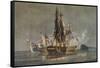 'The Last Franco-British Frigate Action', c1815-Nicholas Pocock-Framed Stretched Canvas