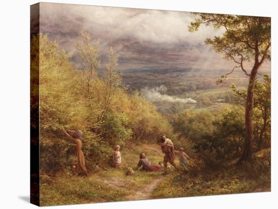 The Last Gleam, 1872-James Thomas Linnell-Stretched Canvas