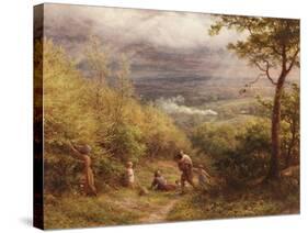 The Last Gleam, 1872-James Thomas Linnell-Stretched Canvas