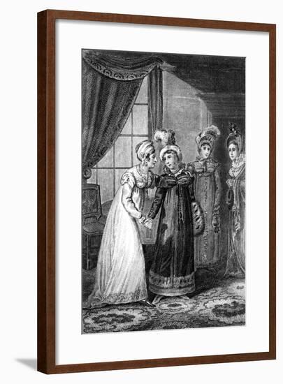 The Last Interview Between Her Majesty and Princess Charlotte, 1820-J Chapman-Framed Giclee Print
