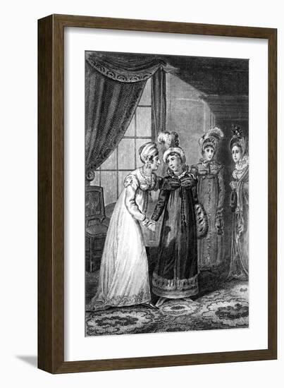 The Last Interview Between Her Majesty and Princess Charlotte, 1820-J Chapman-Framed Giclee Print