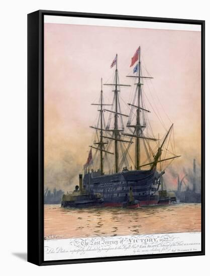 The Last Journey of Hms Victory-null-Framed Stretched Canvas