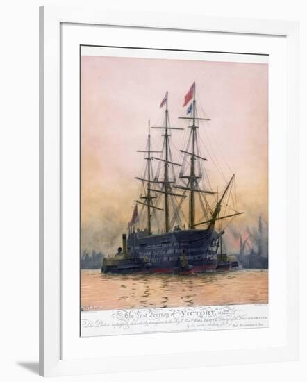 The Last Journey of Hms Victory-null-Framed Giclee Print