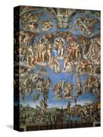 The Last Judgement, 1534-41-Michelangelo Buonarroti-Stretched Canvas