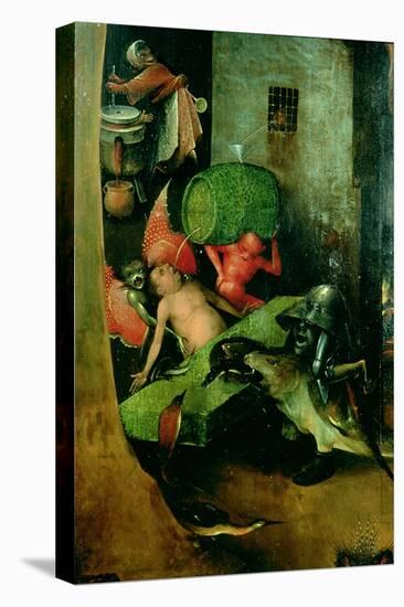 The Last Judgement (Altarpiece): Detail of the Cask-Hieronymus Bosch-Stretched Canvas