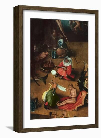 The Last Judgement (Altarpiece) (Detail of the Cauldron)-Hieronymus Bosch-Framed Giclee Print