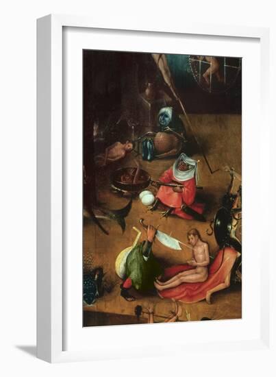 The Last Judgement (Altarpiece) (Detail of the Cauldron)-Hieronymus Bosch-Framed Giclee Print
