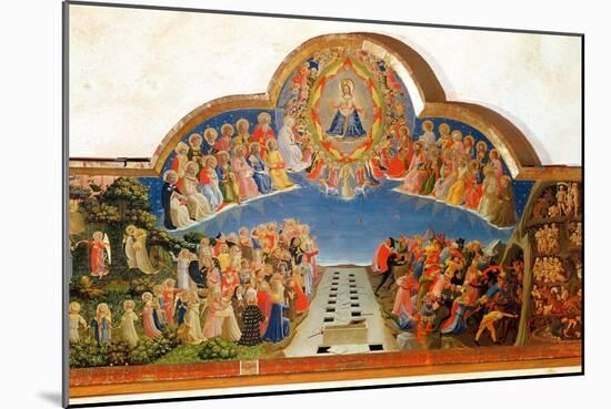 The Last Judgement, Altarpiece from Santa Maria Degli Angioli, circa 1431-Fra Angelico-Mounted Giclee Print