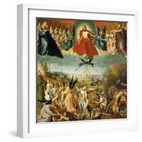 The Last Judgement, C.1525 (Oil on Oak Panel)-Jan II Provost-Framed Giclee Print