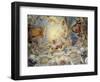 The Last Judgement, Ceiling Painting from the Flattened Dome of the Church (Stucco)-Johann Baptist Zimmermann-Framed Giclee Print