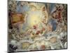 The Last Judgement, Ceiling Painting from the Flattened Dome of the Church (Stucco)-Johann Baptist Zimmermann-Mounted Giclee Print