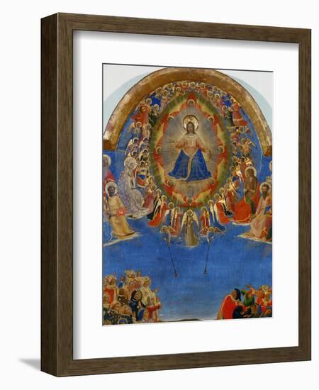 The Last Judgement, Christ in His Glory, Surrounded by Angels and Saints, Fresco (Around 1436)-Fra Angelico-Framed Giclee Print