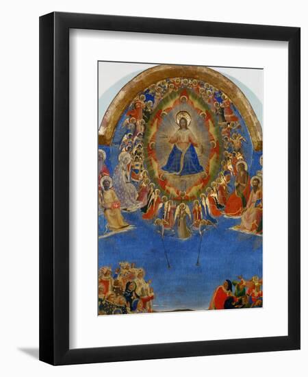 The Last Judgement, Christ in His Glory, Surrounded by Angels and Saints, Fresco (Around 1436)-Fra Angelico-Framed Giclee Print