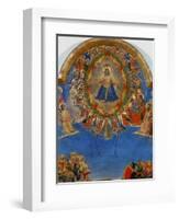 The Last Judgement, Christ in His Glory, Surrounded by Angels and Saints, Fresco (Around 1436)-Fra Angelico-Framed Giclee Print