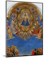 The Last Judgement, Christ in His Glory, Surrounded by Angels and Saints, Fresco (Around 1436)-Fra Angelico-Mounted Giclee Print