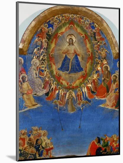 The Last Judgement, Christ in His Glory, Surrounded by Angels and Saints, Fresco (Around 1436)-Fra Angelico-Mounted Giclee Print