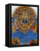 The Last Judgement, Christ in His Glory, Surrounded by Angels and Saints, Fresco (Around 1436)-Fra Angelico-Framed Stretched Canvas